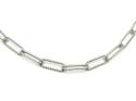 Silver Diamond Cut Paperlink Necklet