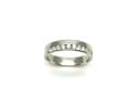 Silver CZ 7 Stone Half Eternity Ring