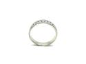 Silver CZ 7 Stone Half Eternity Ring