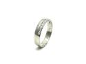 Silver CZ 7 Stone Half Eternity Ring