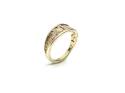 9ct Three Colour Fancy Band Ring