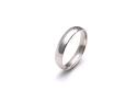 9ct White Gold Wedding Ring 4mm