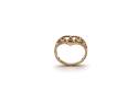 9ct Yellow Gold Patterned Wishbone Ring