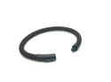 Black Leather Bracelet Stainless Steel Clasp