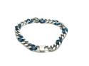 Stainless Steel Bracelet Blue IP Plating