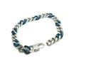 Stainless Steel Bracelet Blue IP Plating