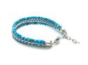 Stainless Steel Bracelet Turquoise Beads