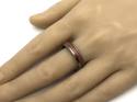 Tungsten Carbide & Wood Inlay Ring