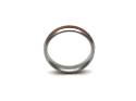 Tungsten Carbide & Wood Inlay Ring