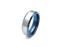 Tungsten Carbide Blue IP Plating Ring