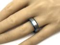 Tungsten Carbide Blue IP Plating Ring