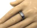 Tungsten Carbide Cogs & Blue IP Plating Ring