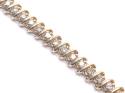 14ct Yellow Gold Diamond Bracelet