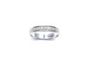 9ct White Gold Patterned Wedding Ring