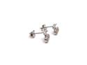 Silver CZ Cherry Stud Earrings