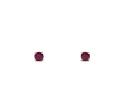 9ct Yellow Gold Ruby Solitaire Stud Earrings