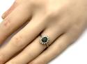 18ct Emerald & Diamond Cluster Ring