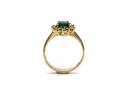 18ct Emerald & Diamond Cluster Ring