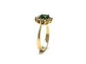 18ct Emerald & Diamond Cluster Ring