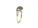 9ct Yellow Gold Emerald & Dimaond Ring