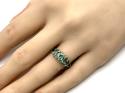 9ct Yellow Gold Emerald & Dimaond Ring