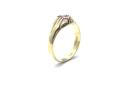 18ct Yellow Gold Ruby Solitaire Ring