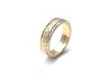 14ct Yellow Gold Patterned Wedding Ring