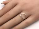 Silver Cut Out Heart Adjustable Ring