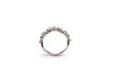 Silver CZ Multi Flower Band Ring