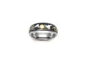 Tungsten Carbide Ring Yellow & Black IP & Carbon