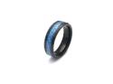 Tungsten Carbide Ring Black Blue Ip Plating