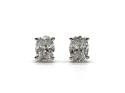 9ct Oval Laboratory Grown Diamond Stud Earrings