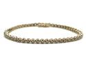 9ct Yellow Gold Diamond Tennis Bracelet 1.00ct