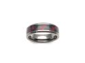 Tungsten Carbide Black & Red Carbon Fibre Inlay