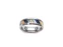 Tungsten Carbide Ring Multi Colour Wood Inlay