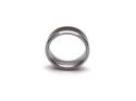 Tungsten Carbide Ring Wood Inlay 8mm