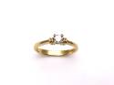 18ct Yellow Gold Diamond Solitaire Ring