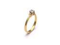 18ct Yellow Gold Diamond Solitaire Ring