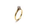 18ct Yellow Gold Diamond Solitaire Ring