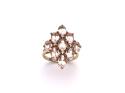 9ct Morganite & Diamond Ring