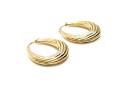 9ct Yellow Gold Oval Hoop Earrings