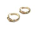 9ct Yellow Gold 3 Colour Fancy Earrings