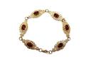 9ct Yellow Gold Fancy Garnet Bracelet