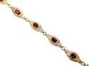 9ct Yellow Gold Fancy Garnet Bracelet