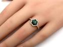 9ct Yellow Gold Malachite Ring & Diamond Ring