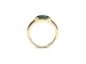 9ct Yellow Gold Malachite Ring & Diamond Ring