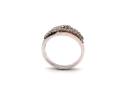 9ct White Gold Diamond Pave Ring