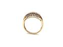 9ct Yellow Gold Diamond Pave Ring