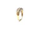 9ct Yellow Gold Diamond Pave Ring