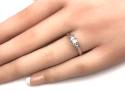 Platinum Diamond 3 Stone Ring